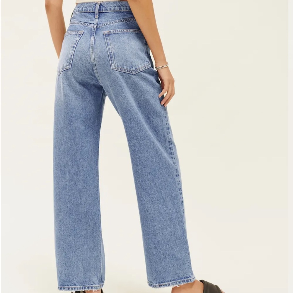 Reformation wilder high rise wide leg cropped jeans - Picture 2 of 4